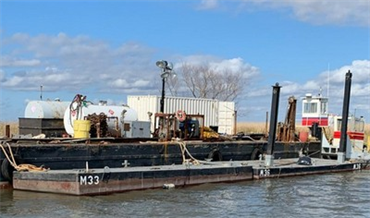 36-feet x 12.5-feet Work Spud Barges (2)